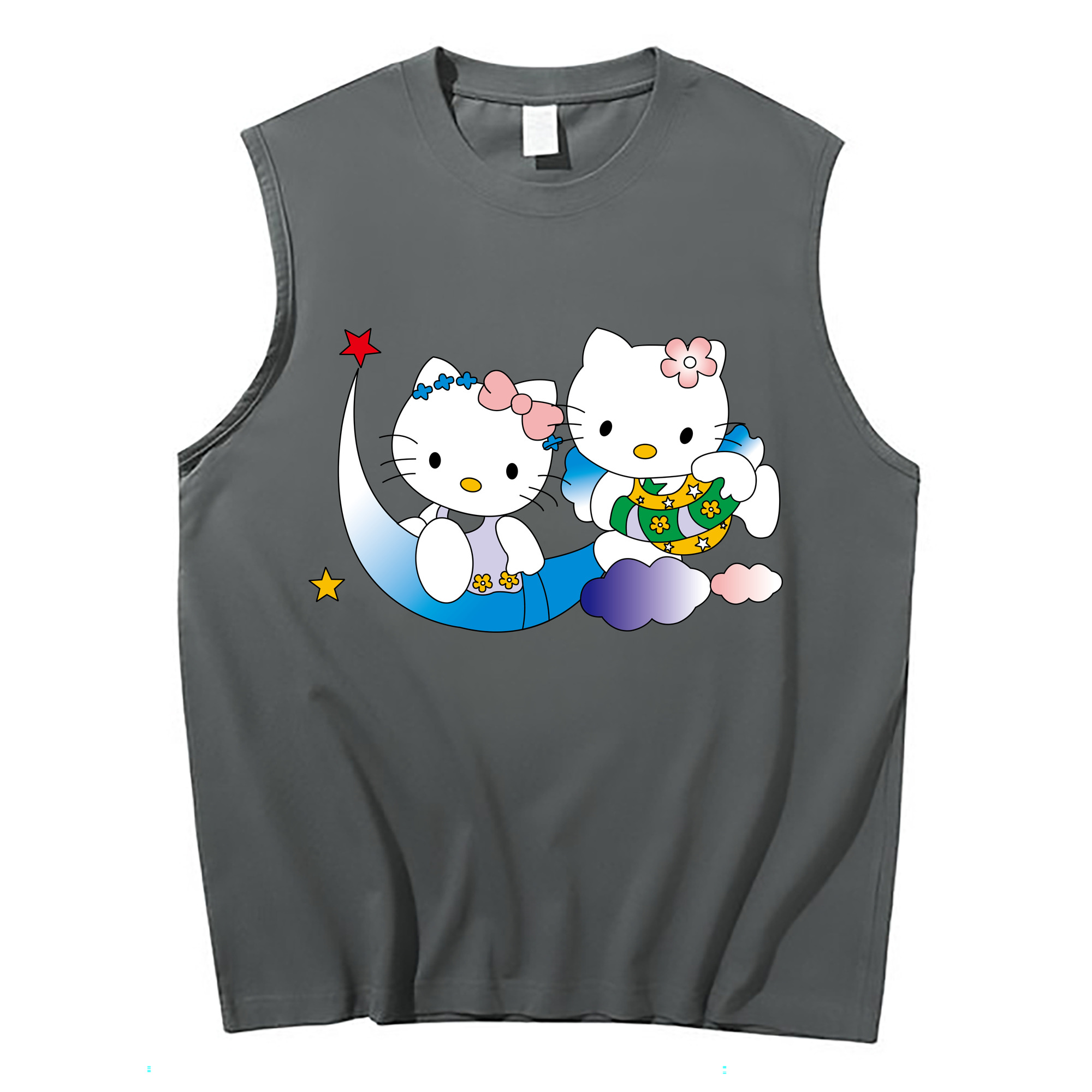 （画像用） Hello Kitty ハローキティ コットン100％タンクトップ（フロントプリント）